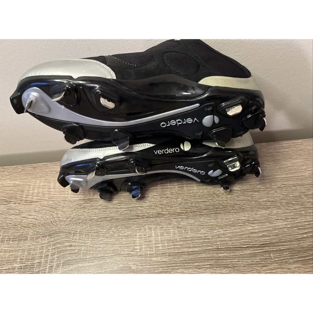 Verdero‎ Metal Sports Black Cleats Men Boys Size 7.5 New No Box! Baseball - Picture 9 of 10